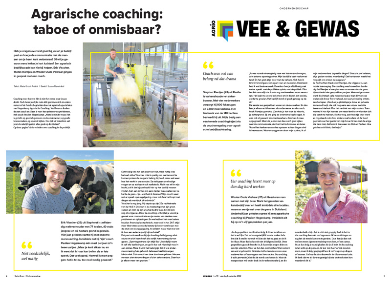 Vee & Gewas - Agrarische coaching: taboe of onmisbaar. Boeren aan het woord