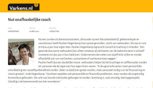 Interview Paulien Hogenkamp Varkens.nl - Nut onafhankelijk Coach